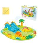 Водна площадка за деца с пързалка и пръскачка Little Dino Intex